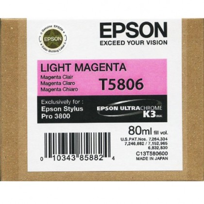 Originln cartridge EPSON T5806 (Svtle purpurov)