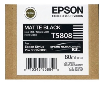 Originální cartridge EPSON T5808 (Matně černá)