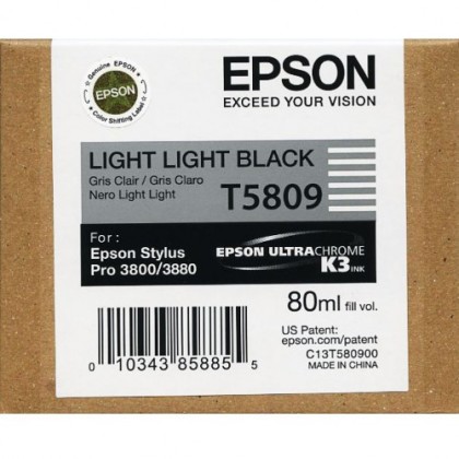 Originln cartridge EPSON T5809 (Svtle svtle ern)