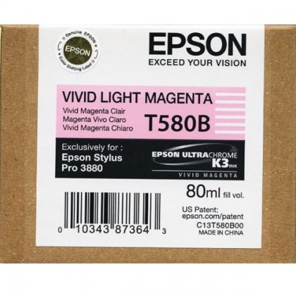 Originln cartridge EPSON T580B (iv svtle purpurov)