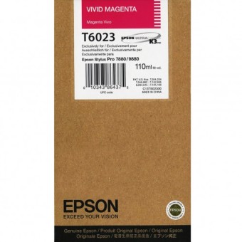 Originální cartridge Epson T6023 (Živě purpurová)