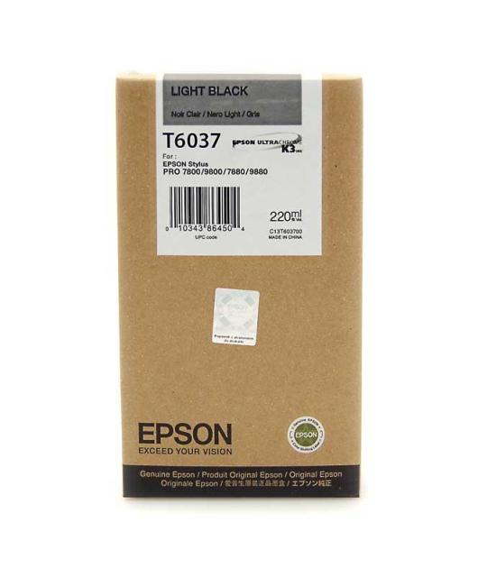 Originální cartridge Epson T6037 (Světle černá)