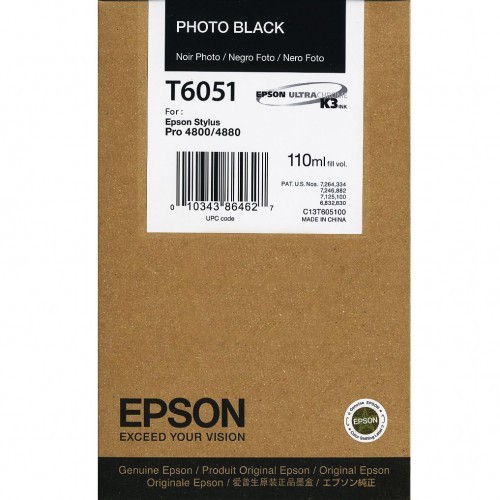 Originální cartridge EPSON T6051 (Foto černá)