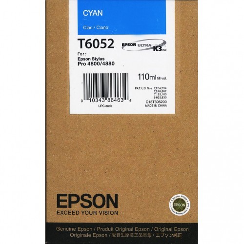 Originální cartridge EPSON T6052 (Azurová)