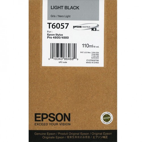 Originální cartridge EPSON T6057 (Světle černá)