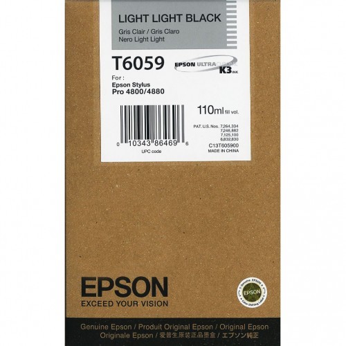 Originální cartridge EPSON T6059 (Světle světle černá)