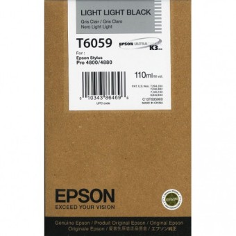 Originln cartridge EPSON T6059 (Svtle svtle ern)