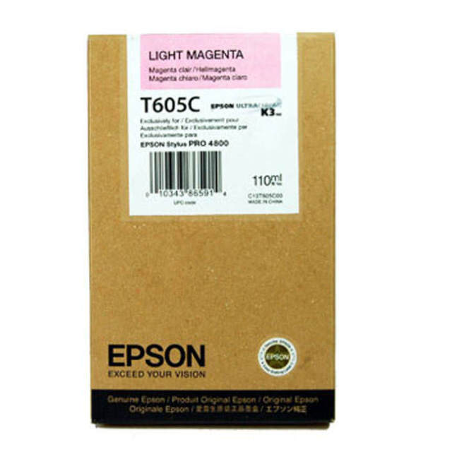 Originální cartridge EPSON T605C (Světle purpurová)