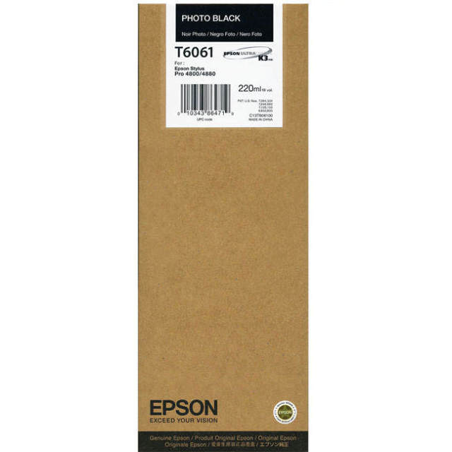 Originální cartridge EPSON T6061 (Foto černá)