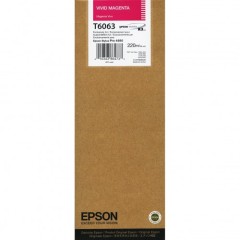 Cartridge do tiskárny Originální cartridge EPSON T6063 (Živě purpurová)