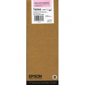 Originální cartridge EPSON T6066 (Živě světle purpurová)