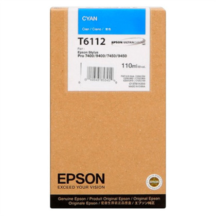 Originální cartridge EPSON T6112 (Azurová)