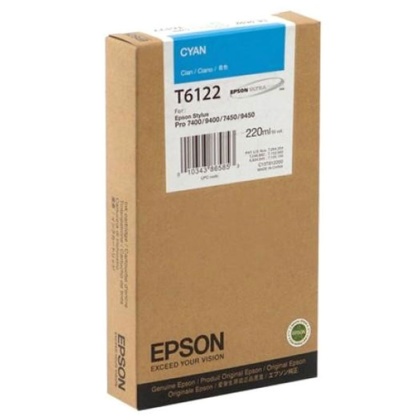 Originální cartridge EPSON T6122 (Azurová)