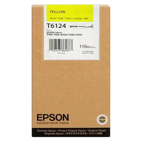 Originální cartridge EPSON T6124 (Žlutá)