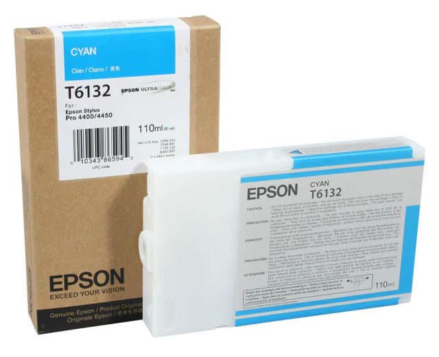 Originální cartridge EPSON T6132 (Azurová)