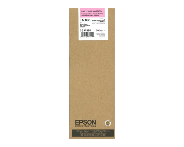 Originální cartridge EPSON T6366 (Živě světle purpurová)