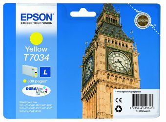 Originální cartridge EPSON T7034 L (Žlutá)