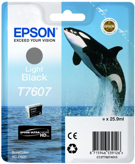 Originální cartridge Epson T7607 (Světle černá)