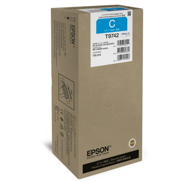 Originální cartridge EPSON T9742 (Azurová)