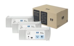 Originln cartridge HP . 81 (C5070A) (Svtle azurov)