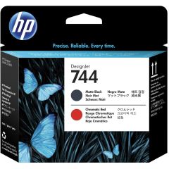 Cartridge do tiskrny Originln tiskov hlava HP . 744 (F9J88A) (Matn ern, chromatick erven)