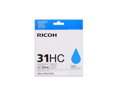 Originln cartridge Ricoh 405702 (GC-31 HC) (Azurov)