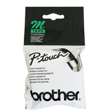 Originální páska Brother TM-K231, 12mm, černý tisk na bílém podkladu, nelaminovaná
