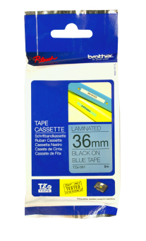 Originální páska Brother TZE-561, 36mm, černý tisk na modrém podkladu