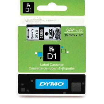 Originální páska DYMO 45800 (S0720820), 19mm, černý tisk na průsvitném podkladu