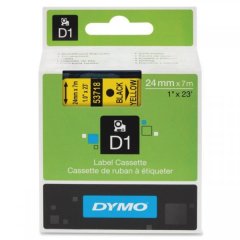 Originální páska DYMO 53718 (S0720980), 24mm, černý tisk na žlutém podkladu