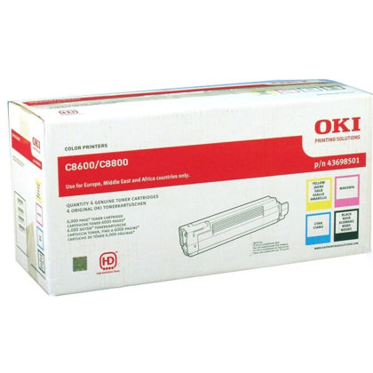 Originln tonery OKI 43698501 (ern + Barevn) multipack