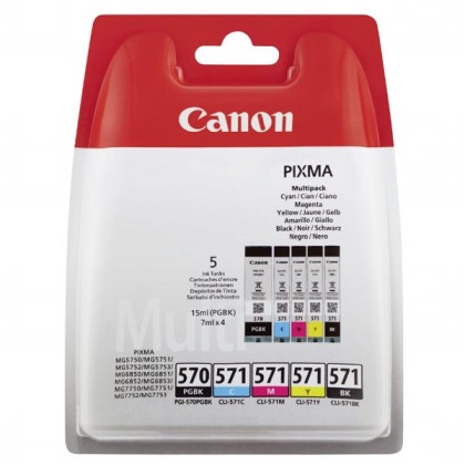 Canon PGI-570 a CLI-571BK/C/M/Y - origin�ln�